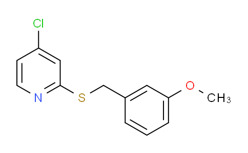 4-Chloro-2-((3-methoxybenzyl)thio)pyridine