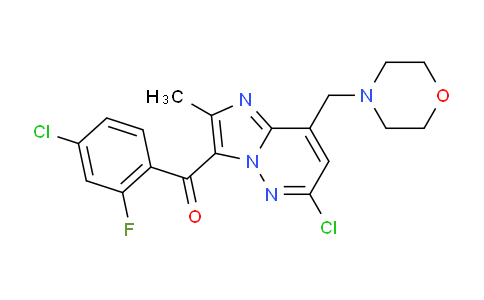 AM239826 | 1229236-83-2 | (4-Chloro-2-fluorophenyl)(6-chloro-2-methyl-8-(morpholinomethyl)imidazo[1,2-b]pyridazin-3-yl)methanone