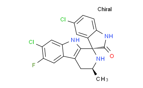 (1'R,3'S)-5,7'-Dichloro-6'-fluoro-3'-methyl-2',3',4',9'-tetrahydrospiro[indoline-3,1'-pyrido[3,4-b]indol]-2-one