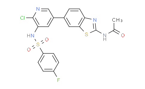 AM239976 | 1112980-86-5 | N-(6-(6-Chloro-5-(4-fluorophenylsulfonamido)pyridin-3-yl)benzo[d]thiazol-2-yl)acetamide