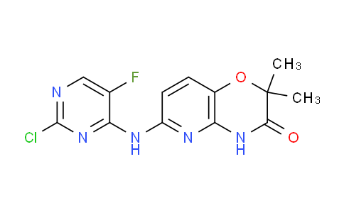 AM239985 | 575484-83-2 | 6-((2-Chloro-5-fluoropyrimidin-4-yl)amino)-2,2-dimethyl-2H-pyrido[3,2-b][1,4]oxazin-3(4H)-one