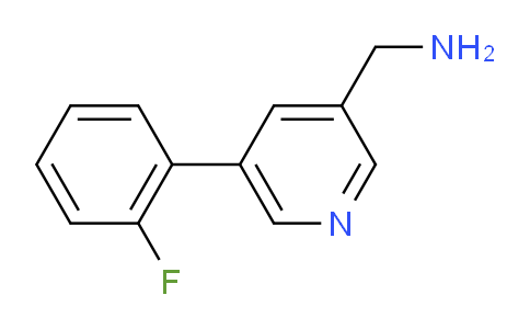 (5-(2-Fluorophenyl)pyridin-3-yl)methanamine