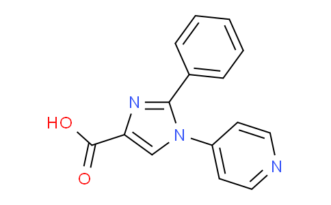 2-Phenyl-1-(pyridin-4-yl)-1H-imidazole-4-carboxylic acid
