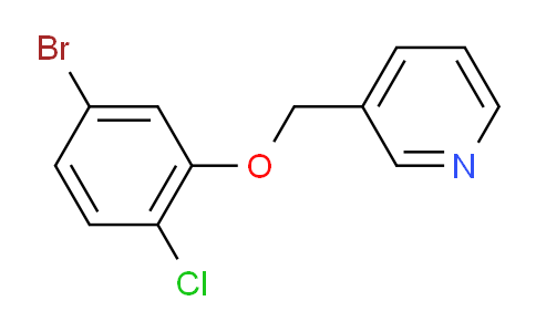 3-((5-Bromo-2-chlorophenoxy)methyl)pyridine