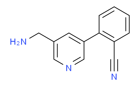 2-(5-(Aminomethyl)pyridin-3-yl)benzonitrile