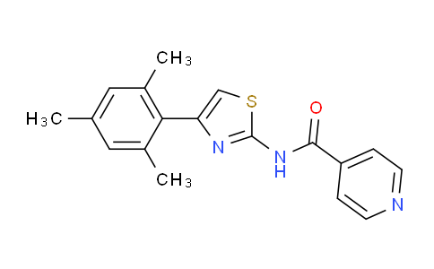 AM240244 | 849513-58-2 | N-[4-(2,4,6-trimethylphenyl)-2-thiazolyl]-4-pyridinecarboxamide