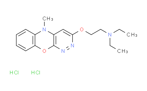 N,N-Diethyl-2-((5-methyl-5H-benzo[b]pyridazino[4,3-e][1,4]oxazin-3-yl)oxy)ethanamine dihydrochloride