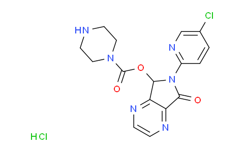 AM240361 | 1216659-29-8 | 6-(5-Chloropyridin-2-yl)-7-oxo-6,7-dihydro-5H-pyrrolo[3,4-b]pyrazin-5-yl piperazine-1-carboxylate hydrochloride