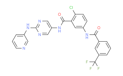 AM240375 | 1001340-84-6 | 2-Chloro-N-(2-(pyridin-3-ylamino)pyrimidin-5-yl)-5-(3-(trifluoromethyl)benzamido)benzamide