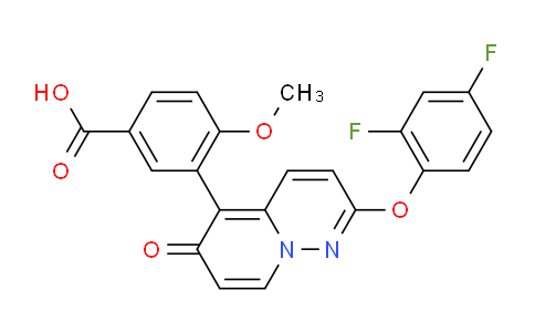 AM240496 | 940891-82-7 | 3-(2-(2,4-Difluorophenoxy)-6-oxo-6H-pyrido[1,2-b]pyridazin-5-yl)-4-methoxybenzoic acid