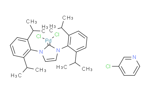 AM240517 | 905459-27-0 | [1,3-Bis(2,6-Diisopropylphenyl)imidazol-2-ylidene](3-chloropyridyl)palladium(II) dichloride