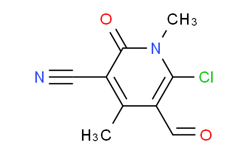 6-Chloro-5-formyl-1,2-dihydro-1,4-dimethyl-2-oxopyridine-3-carbonitrile