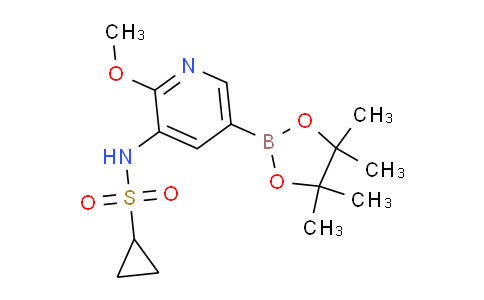 AM240538 | 1083326-71-9 | N-(2-Methoxy-5-(4,4,5,5-tetramethyl-1,3,2-dioxaborolan-2-yl)pyridin-3-yl)cyclopropanesulfonamide