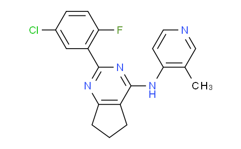 2-(5-Chloro-2-fluorophenyl)-N-(3-methylpyridin-4-yl)-6,7-dihydro-5H-cyclopenta[d]pyrimidin-4-amine