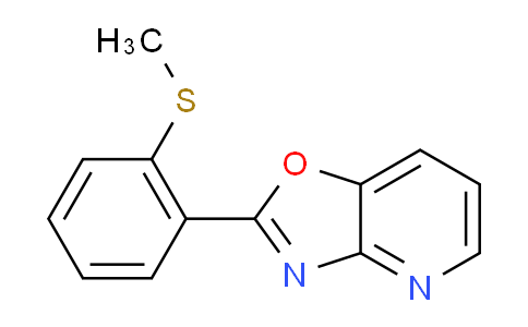 2-(2-(Methylthio)phenyl)oxazolo[4,5-b]pyridine
