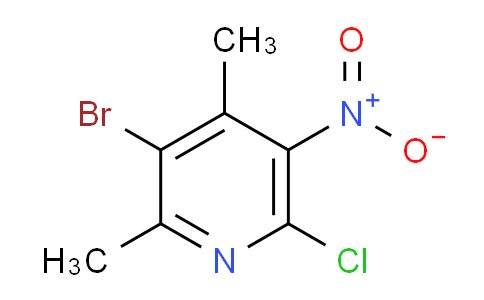 3-Bromo-6-chloro-2,4-dimethyl-5-nitropyridine
