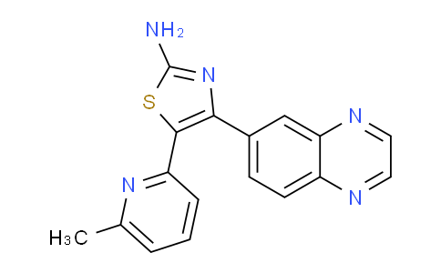 AM240875 | 1025027-56-8 | 5-(6-Methylpyridin-2-yl)-4-(quinoxalin-6-yl)thiazol-2-amine