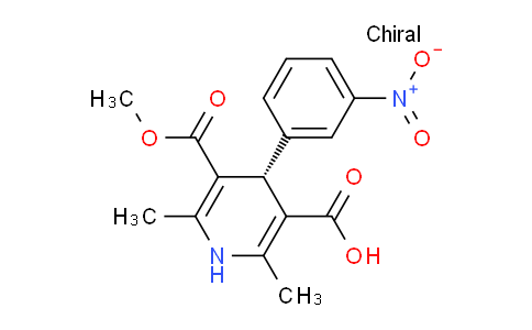 (R)-5-(Methoxycarbonyl)-2,6-dimethyl-4-(3-nitrophenyl)-1,4-dihydropyridine-3-carboxylic acid