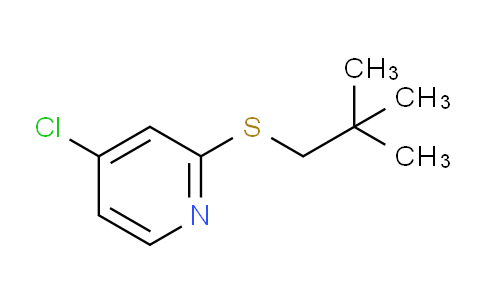 AM240972 | 1346707-34-3 | 4-Chloro-2-(neopentylthio)pyridine