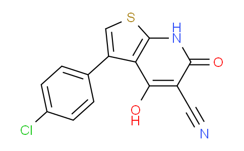 3-(4-Chlorophenyl)-4-hydroxy-6-oxo-6,7-dihydrothieno[2,3-b]pyridine-5-carbonitrile