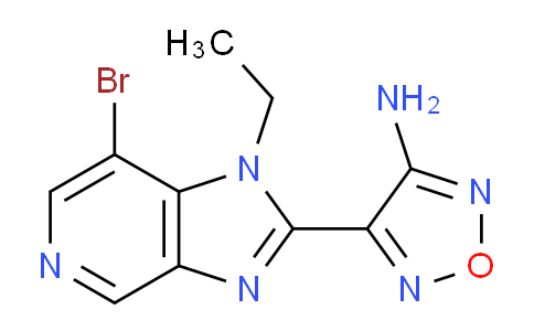 4-(7-Bromo-1-ethyl-1H-imidazo[4,5-c]pyridin-2-yl)-1,2,5-oxadiazol-3-amine