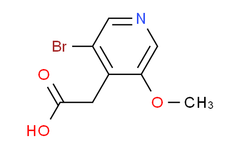 3-Bromo-5-methoxypyridine-4-acetic acid