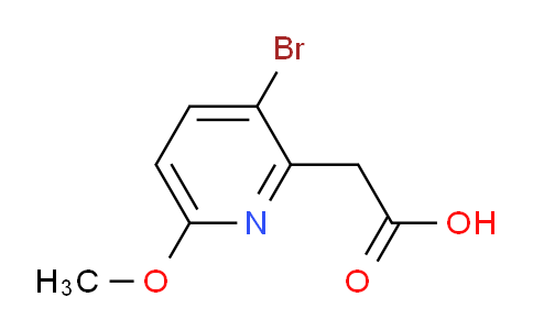 3-Bromo-6-methoxypyridine-2-acetic acid