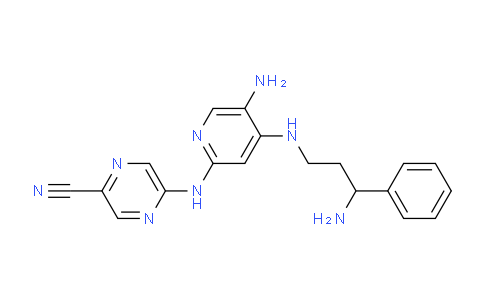 AM241087 | 1137476-48-2 | 5-((5-Amino-4-((3-amino-3-phenylpropyl)amino)pyridin-2-yl)amino)pyrazine-2-carbonitrile