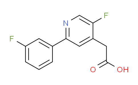 5-Fluoro-2-(3-fluorophenyl)pyridine-4-acetic acid
