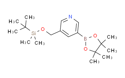 AM241129 | 1310383-10-8 | 3-(((tert-Butyldimethylsilyl)oxy)methyl)-5-(4,4,5,5-tetramethyl-1,3,2-dioxaborolan-2-yl)pyridine