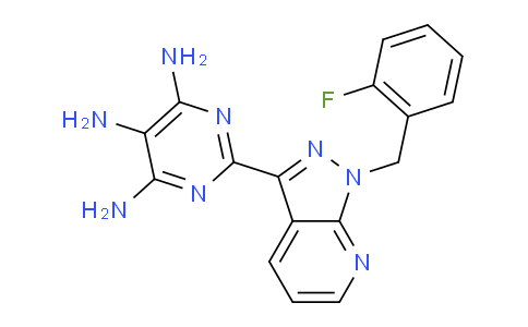 2-(1-(2-Fluorobenzyl)-1H-pyrazolo[3,4-b]pyridin-3-yl)pyrimidine-4,5,6-triamine