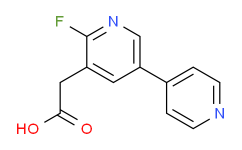 2-Fluoro-5-(pyridin-4-yl)pyridine-3-acetic acid
