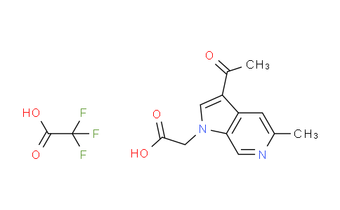 AM241372 | 1386457-14-2 | 2,2,2-Trifluoroacetic acid compound with 2-(3-acetyl-5-methyl-1H-pyrrolo[2,3-c]pyridin-1-yl)acetic acid (1:1)2,2,2-Trifluoroacetic acid compound with 2-(3-acetyl-5-methyl-1H-pyrrolo[2,3-c]pyridin-1-yl)acetic acid (1:1)