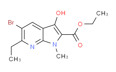 AM241401 | 1269024-72-7 | Ethyl 5-bromo-6-ethyl-3-hydroxy-1-methyl-1H-pyrrolo[2,3-b]pyridine-2-carboxylate