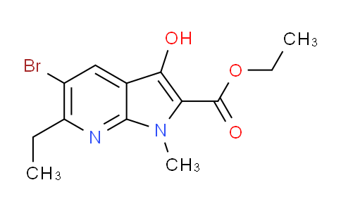 Ethyl 5-bromo-6-ethyl-3-hydroxy-1-methyl-1H-pyrrolo[2,3-b]pyridine-2-carboxylate