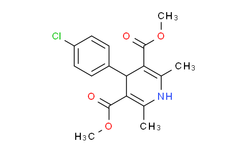 Dimethyl 4-(4-chlorophenyl)-2,6-dimethyl-1,4-dihydropyridine-3,5-dicarboxylate