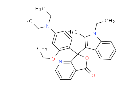 7-(4-(Diethylamino)-2-ethoxyphenyl)-7-(1-ethyl-2-methyl-1H-indol-3-yl)furo[3,4-b]pyridin-5(7H)-one