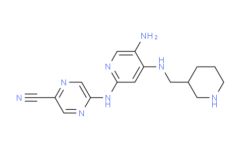 AM241491 | 1137476-36-8 | 5-((5-Amino-4-((piperidin-3-ylmethyl)amino)pyridin-2-yl)amino)pyrazine-2-carbonitrile