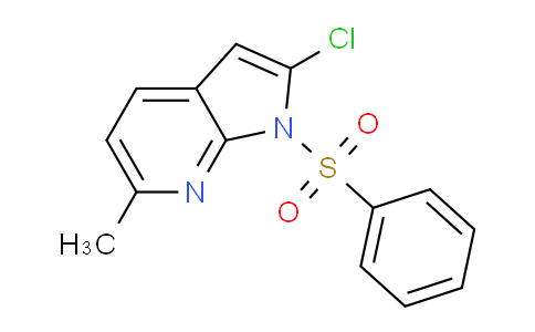 2-Chloro-6-methyl-1-(phenylsulfonyl)-1H-pyrrolo[2,3-b]pyridine