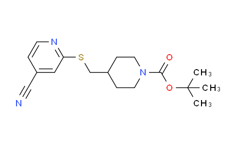 AM241589 | 1353958-91-4 | tert-Butyl 4-(((4-cyanopyridin-2-yl)thio)methyl)piperidine-1-carboxylate