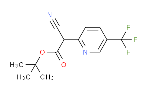 tert-Butyl 2-cyano-2-(5-(trifluoromethyl)pyridin-2-yl)acetate