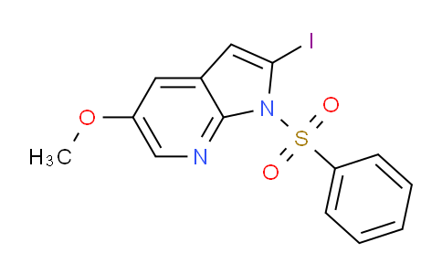 AM241667 | 1227267-13-1 | 2-Iodo-5-methoxy-1-(phenylsulfonyl)-1H-pyrrolo[2,3-b]pyridine