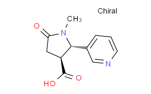 AM241684 | 33224-01-0 | (2S,3S)-1-Methyl-5-oxo-2-(pyridin-3-yl)pyrrolidine-3-carboxylic acid