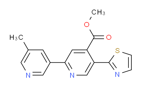 AM241694 | 1224846-10-9 | Methyl 5'-methyl-5-(thiazol-2-yl)-[2,3'-bipyridine]-4-carboxylate
