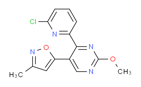 5-(4-(6-Chloropyridin-2-yl)-2-methoxypyrimidin-5-yl)-3-methylisoxazole