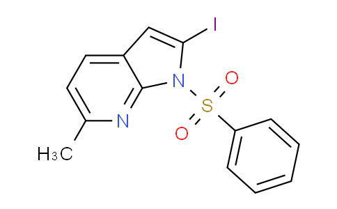2-Iodo-6-methyl-1-(phenylsulfonyl)-1H-pyrrolo[2,3-b]pyridine
