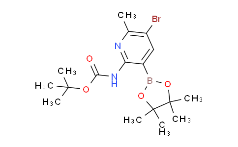 AM241886 | 1315351-28-0 | tert-Butyl (5-bromo-6-methyl-3-(4,4,5,5-tetramethyl-1,3,2-dioxaborolan-2-yl)pyridin-2-yl)carbamate
