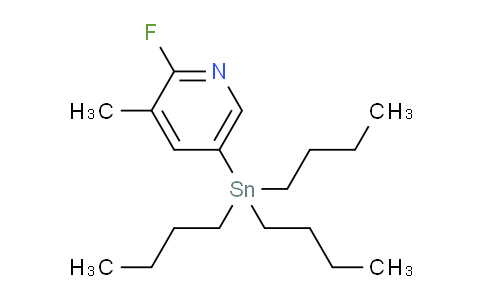 2-Fluoro-3-methyl-5-(tributylstannyl)pyridine