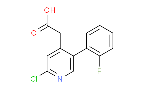 2-Chloro-5-(2-fluorophenyl)pyridine-4-acetic acid