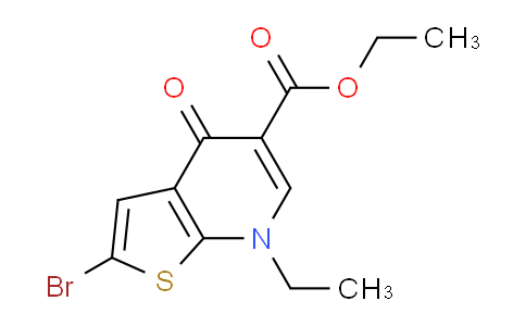 Ethyl 2-bromo-7-ethyl-4-oxo-4,7-dihydrothieno[2,3-b]pyridine-5-carboxylate
